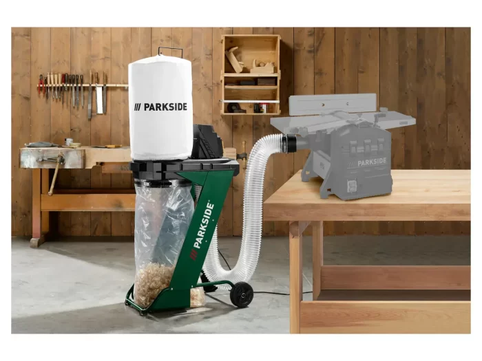 Professioneller Sägespan-Sauger 550 W – 50 L Behälter – Bild 2